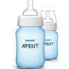 PACK-2-BIBERONS-CLASSIC+260ML-BLEU-AVENT-MAROC