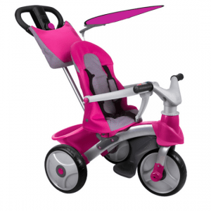 TRICYCLE BABY TRIKE EASY EVOLUTION ROSE – FEBER MAROC