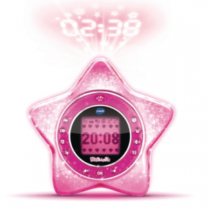 RADIO RÉVEIL PROJECTEUR KIDIMAGIC STARLIGHT ROSE – VTECH MAROC