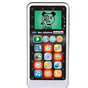 TÉLÉPHONE ÉDUCATIF ÉMOTI’FUN NOIR ET BLANC – VTECH MAROC